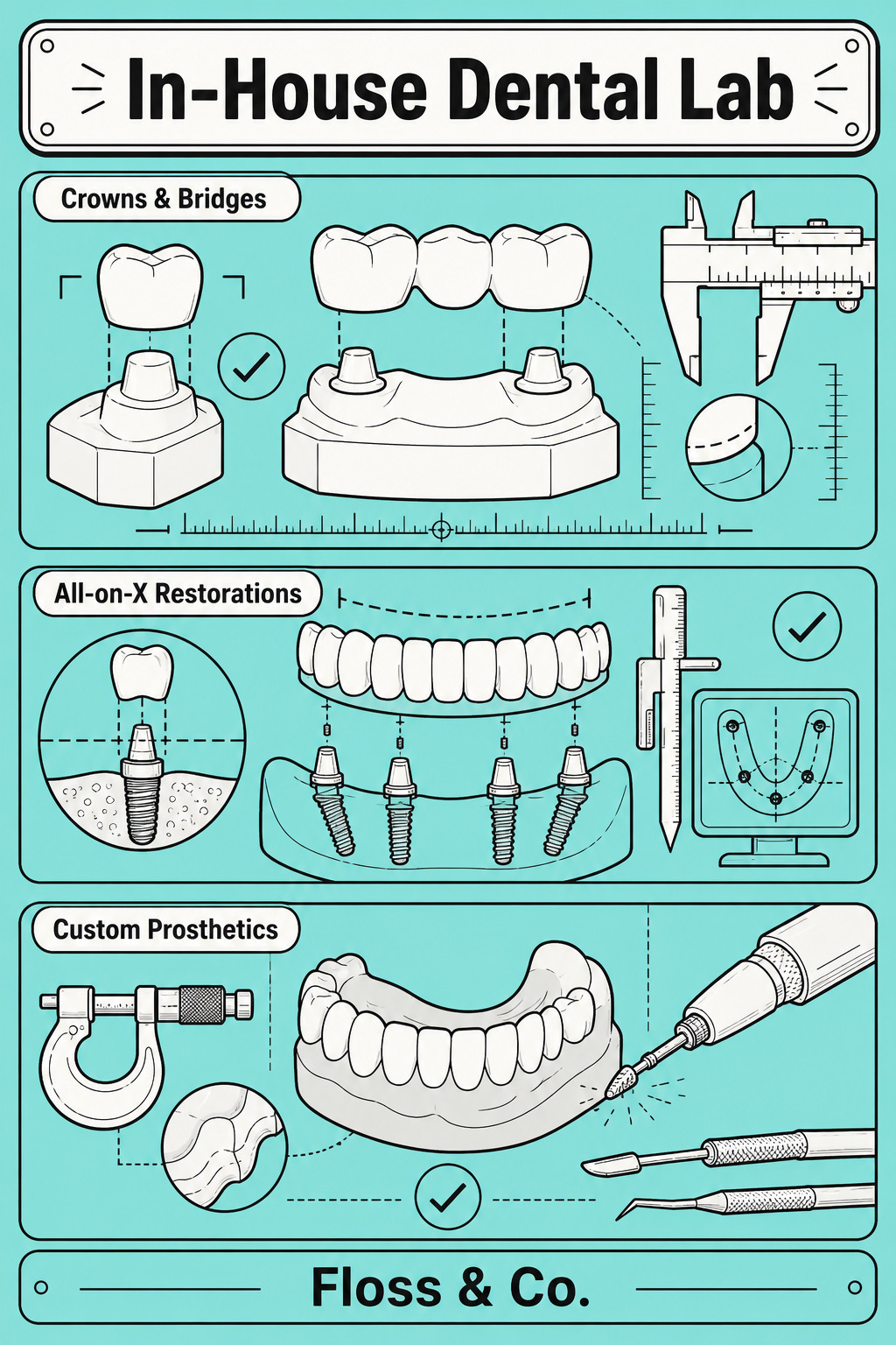 Infographic What Are the Benefits of a Dental Practice With an In House Lab - Floss & Co.